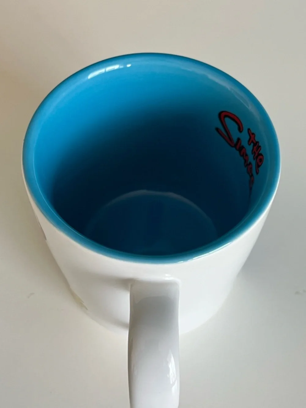 The Simpsons Homer Simpson Doh! Coffee Mug Blue Cup